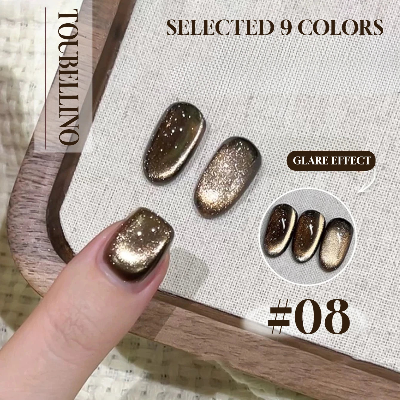 MIANEL 12ML Red Ocean Cat Eye Gel Nail Polish 2026 Top Selling Red Color Flash Glass Beads Cat Magnetic Gel Red Nails 1-9pcs