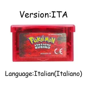 USA/EUR/ESP/ITA/NOE/FRA Pokemon Series Video Game Cartridge Pokemon Emerald FireRed LeafGreen Ruby Sapphire for GBA