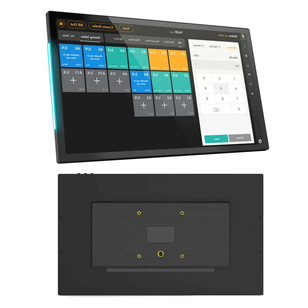 Smart Home Tablet Wall Mount with Double-Sided Lights 15.6 Inch FHD Touch Screen Android 14 8-Core 4G 32G POE for Home Automati