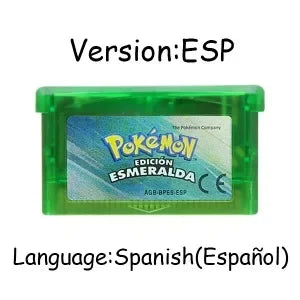 USA/EUR/ESP/ITA/NOE/FRA Pokemon Series Video Game Cartridge Pokemon Emerald FireRed LeafGreen Ruby Sapphire for GBA