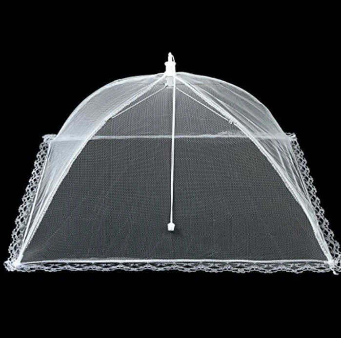 Kitchen Food Cover Foldable Anti Fly Mosquito Mesh Cover Picnic Dinner Table Umbrella Style Tent Cover Kitchen Gadgets