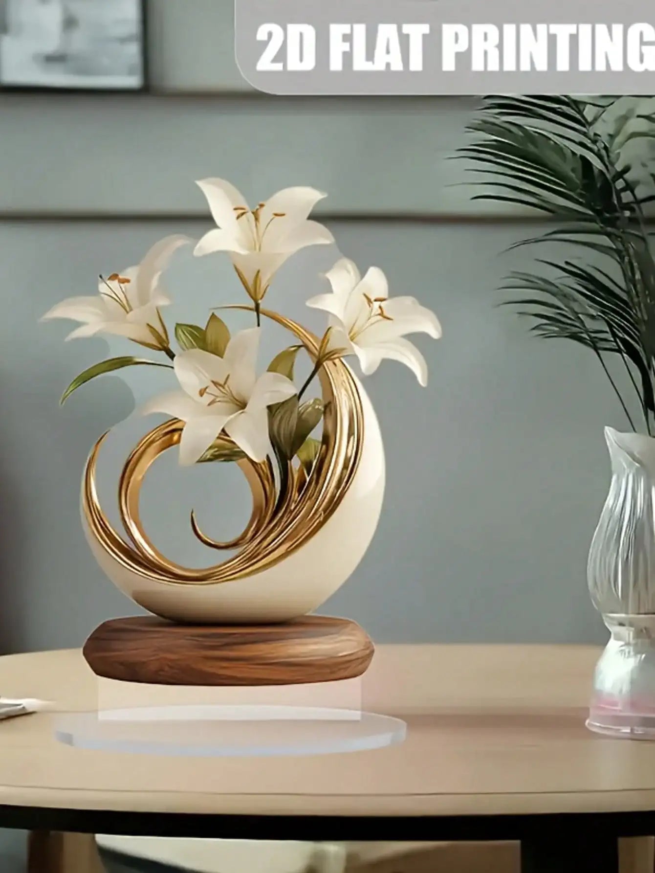 1 piece of lily desktop decoration ornament suitable for living room desktop and office decoraValentine Day wedding decor gifts