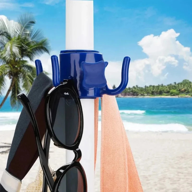 Outdoor Beach Umbrella Hooks Hanger Versatile Wear-resistant Space-saving Useful Sun Umbrella Storage Holder