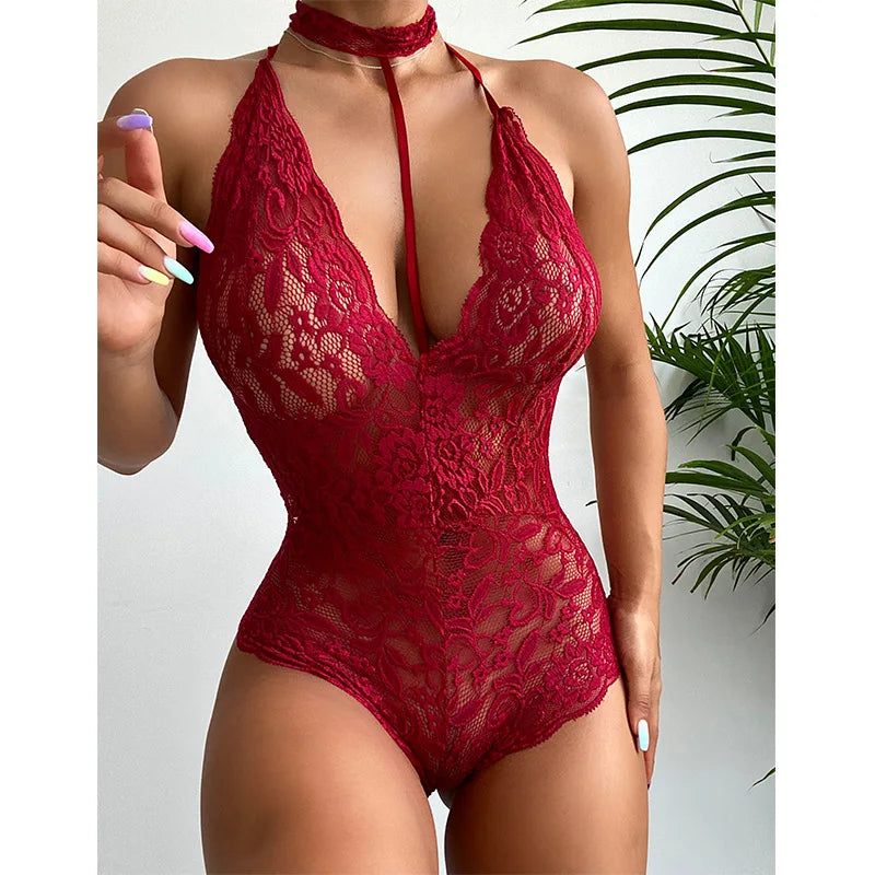 Sexy Lingerie for Sex Woman Lingerie Erotic Hollow Underwear Babydoll Female Costume Lace Dress Mujer Sexi Exotic