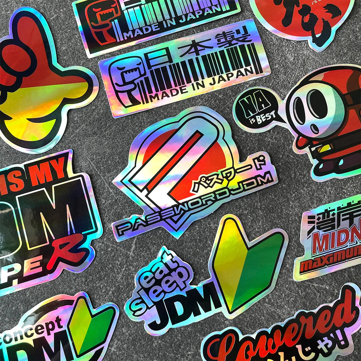 40PCS/Lot Random JDM Motorcycle Decal Moto Body Helmet Car Vinyl Stickers Accessories For YAMAHA MT07 09 R1 R3 R6 Nmax Xmax Tmax