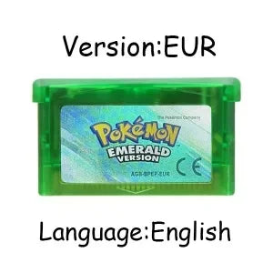 USA/EUR/ESP/ITA/NOE/FRA Pokemon Series Video Game Cartridge Pokemon Emerald FireRed LeafGreen Ruby Sapphire for GBA