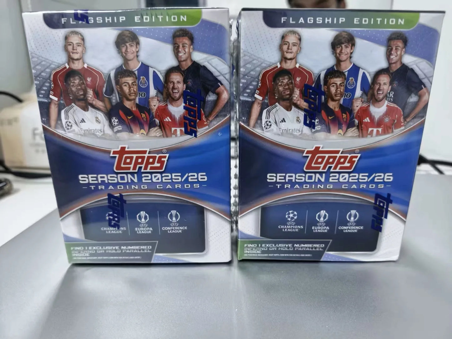 Genuine 2025-26 Season Topps Cards UCC Champions League European War UEFA Club Competition Football Flagship Series Collection