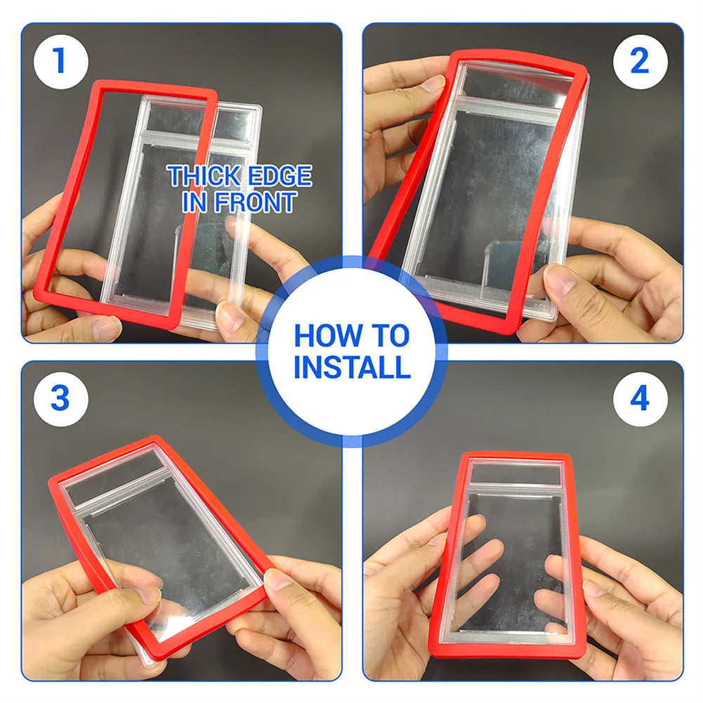 6X Silicone Bumper Guard Slab Protector Shock Absorption for BGS Graded Cards