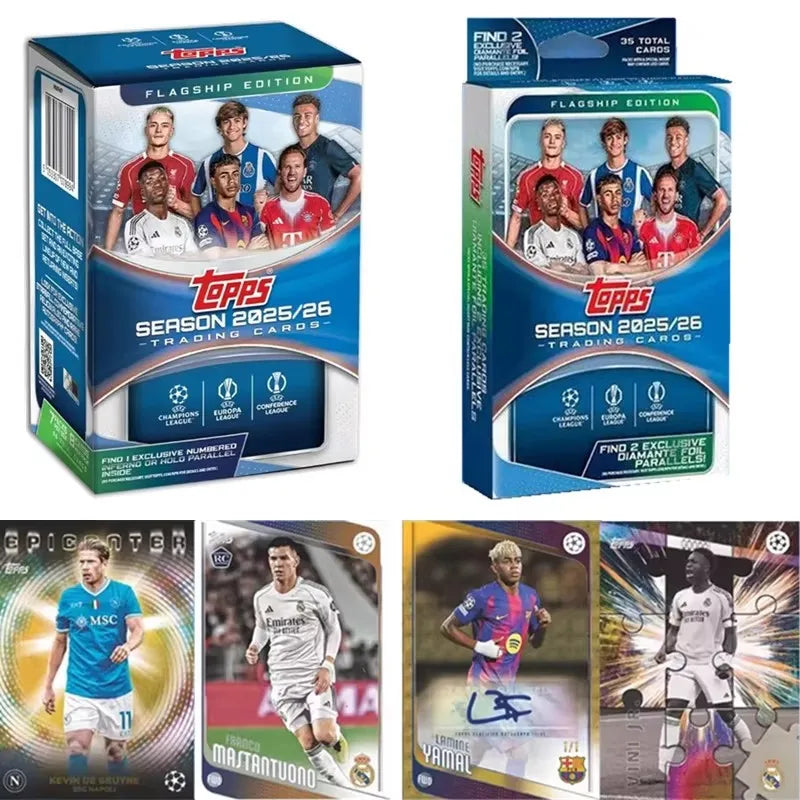 Genuine 2025-26 Season Topps Cards UCC Champions League European War UEFA Club Competition Football Flagship Series Collection