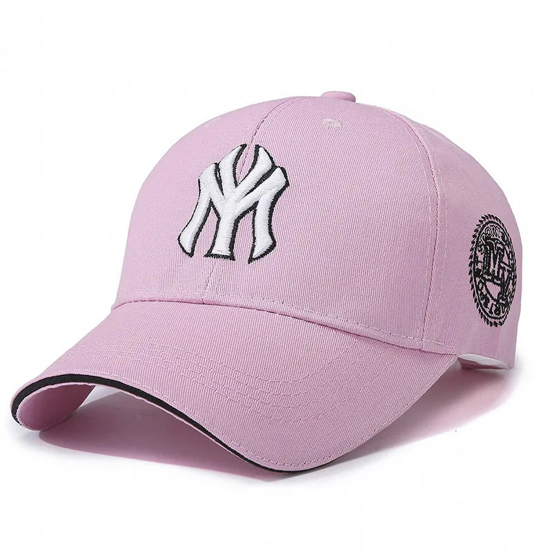Four Seasons HatsMen Trendy Black Retro brooklyn Letter Embroidery Baseball Cotton Adjustable Casual Hat Hip Hop Sun Hats