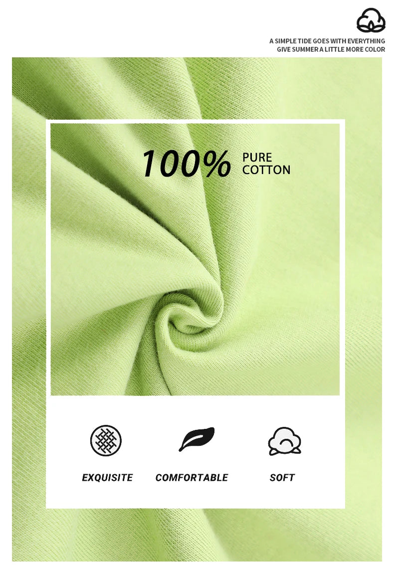 100% Cotton Solid T-shirts Women Sporty Short Sleeve Tees Fashion Casual White Black Clothing Loose O-Neck Female Summer Tops