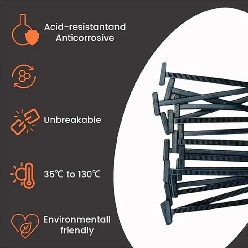 Universal Self-Locking Nylon Cable Tie Buckle Self-Locking Zip Ties Plastic Car Fasteners Car Body Fixed Clips Accessories
