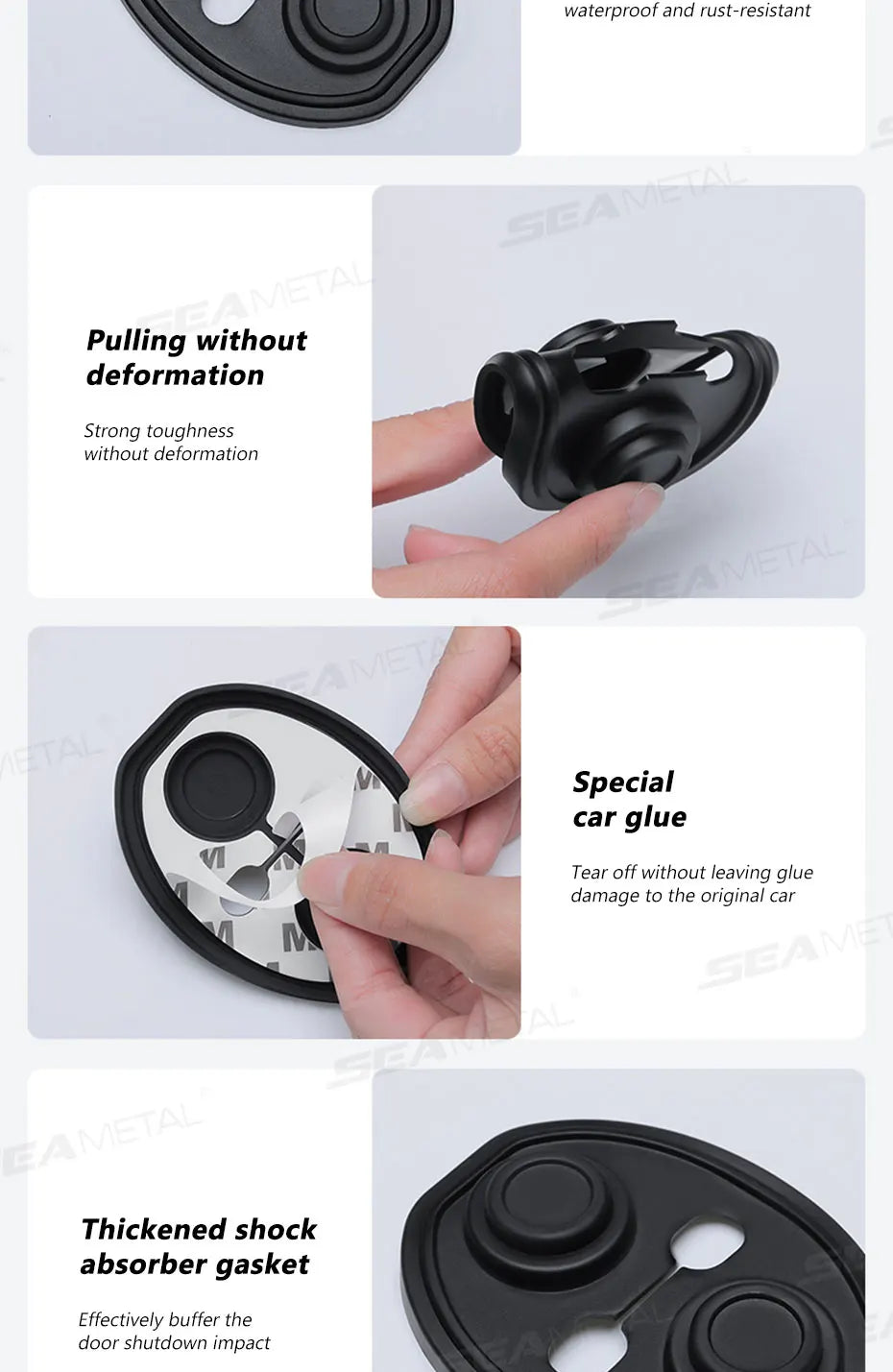 BLALION Car Door Closing Shockproof Silicone Cushion Mute Shock Absorber Protective Covers Mute Buffering Cushion Accessories
