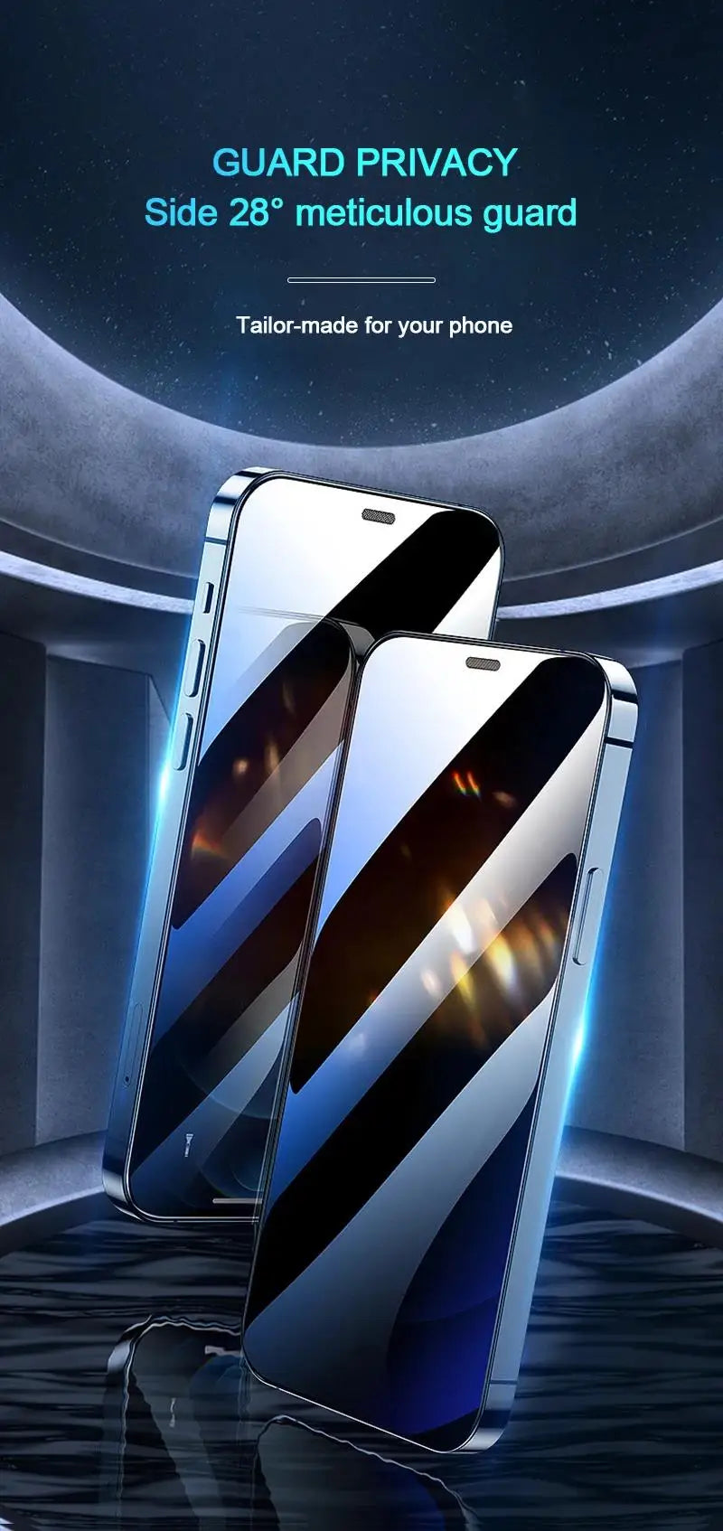 3PCS Anti-Spy Glass for IPhone 17 16 15 14 13 12 11 Pro Max Privacy Screen Protector for IPhone 13Mini 14Plus 14Pro Glass 15 16e
