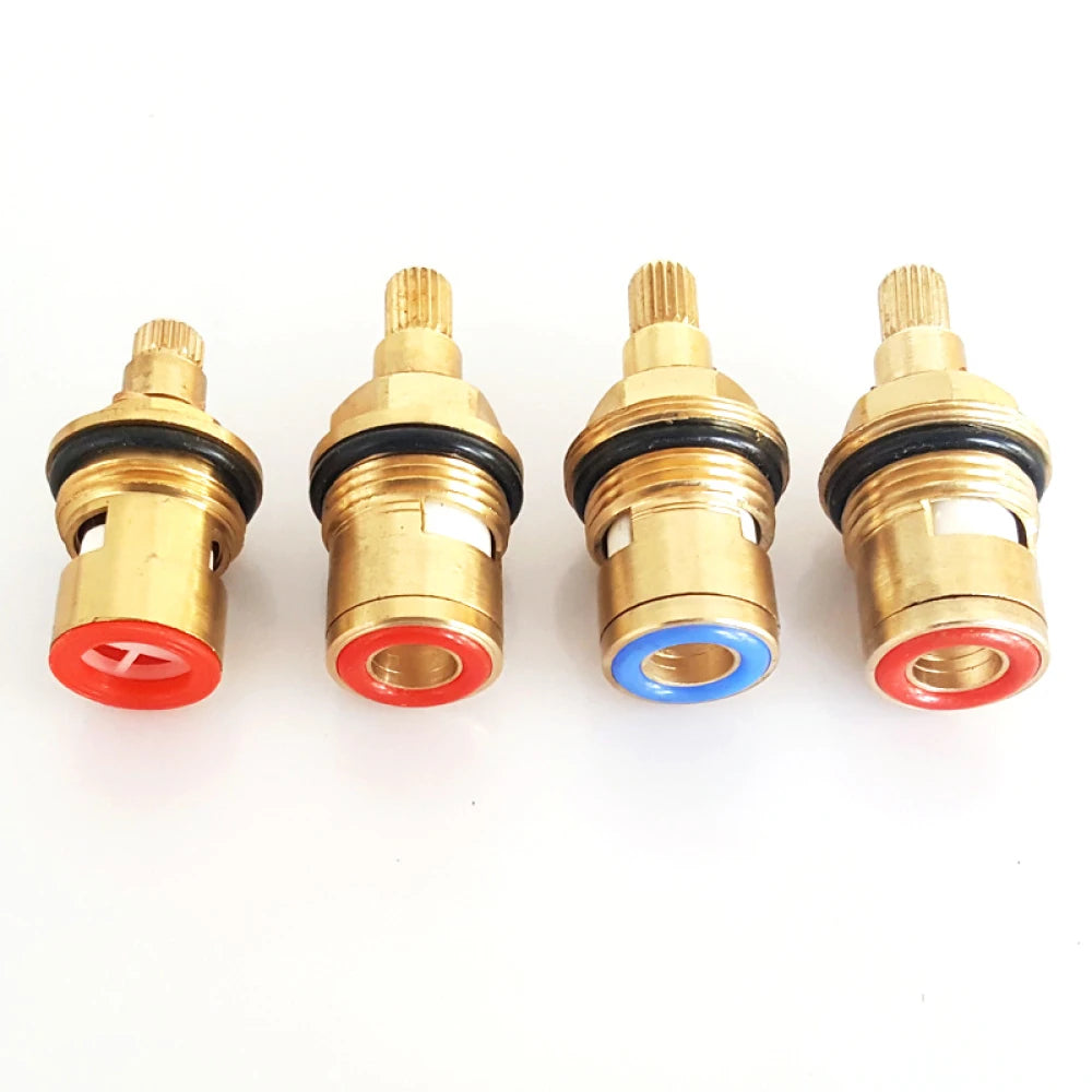 Copper Ceramic Disc Valve Counter/Clockwise Single/ Double Thread For Most Double Handles Kitchen Bathroom Basin Taps 10 Models