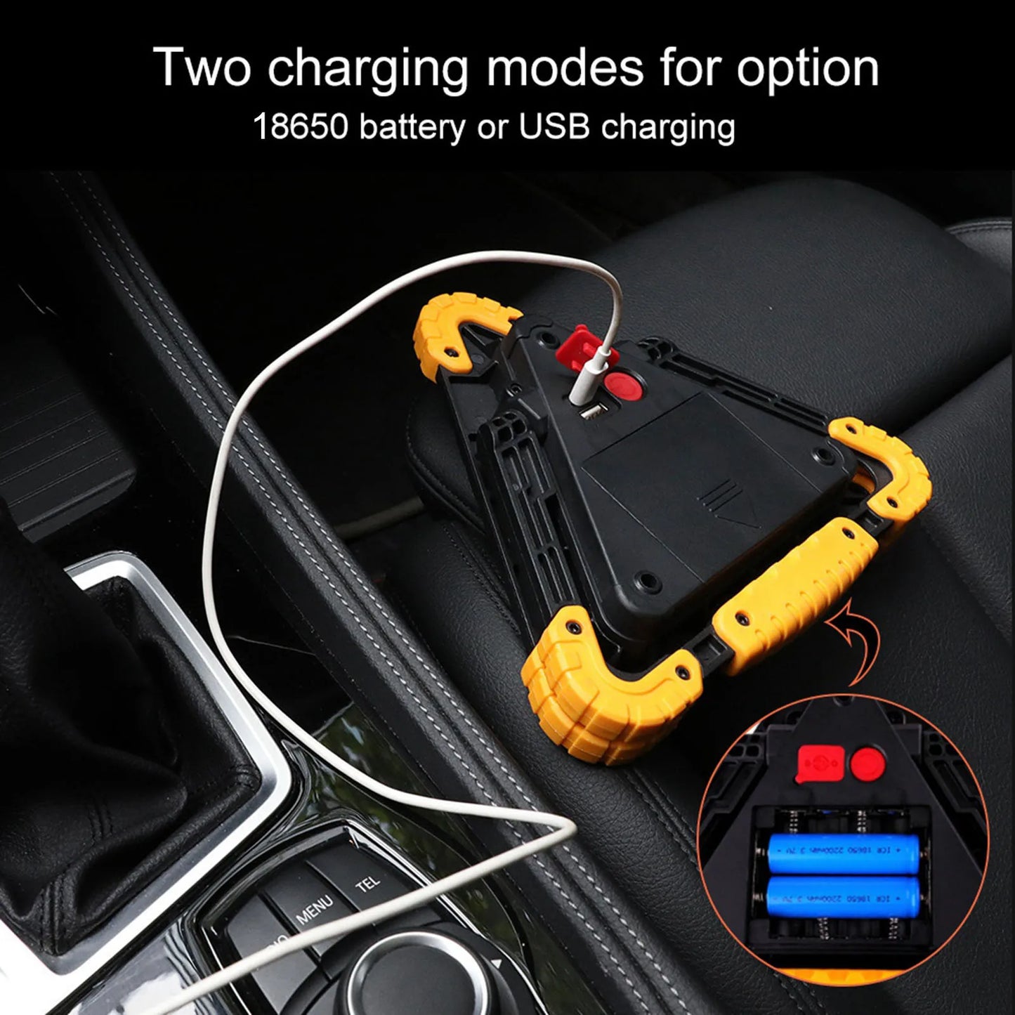 30W Multifunction Car Breakdown Emergency Safety Triangle Stop Sign with Red LED Warning Light LED Triangle Light Car Stop Sign