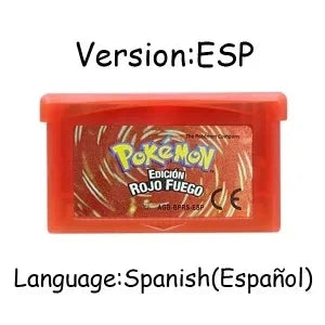 USA/EUR/ESP/ITA/NOE/FRA Pokemon Series Video Game Cartridge Pokemon Emerald FireRed LeafGreen Ruby Sapphire for GBA