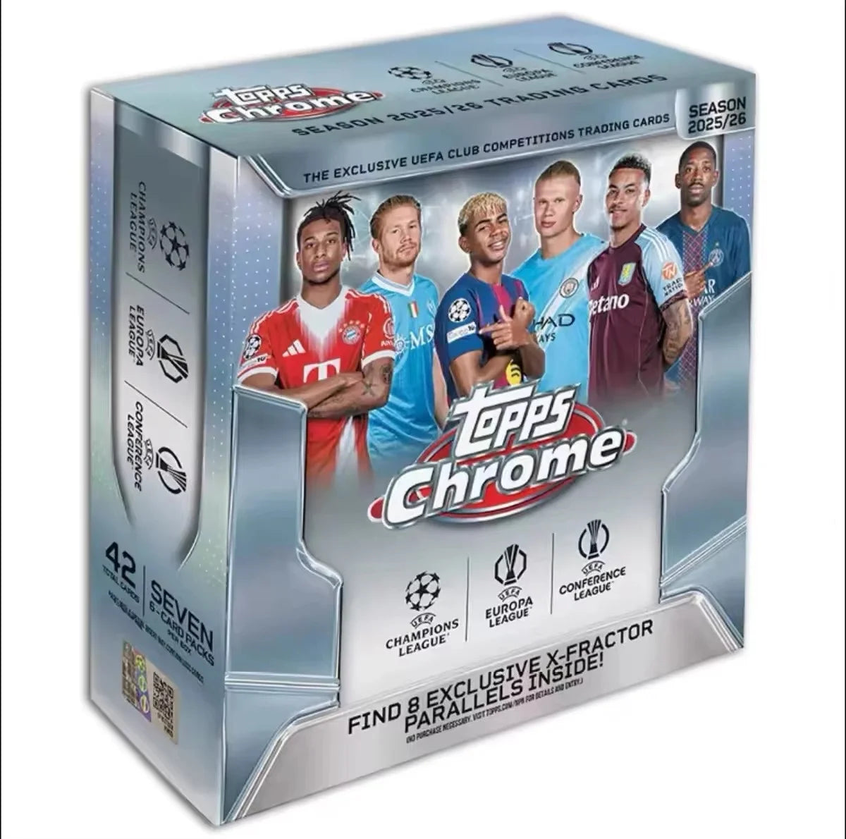 2025-26 Topps Chrome UEFA Club Cards Limited Signature Hanger Box 15 Cards Game Trading Cards Sports Collectibles Hobby Fan Gift