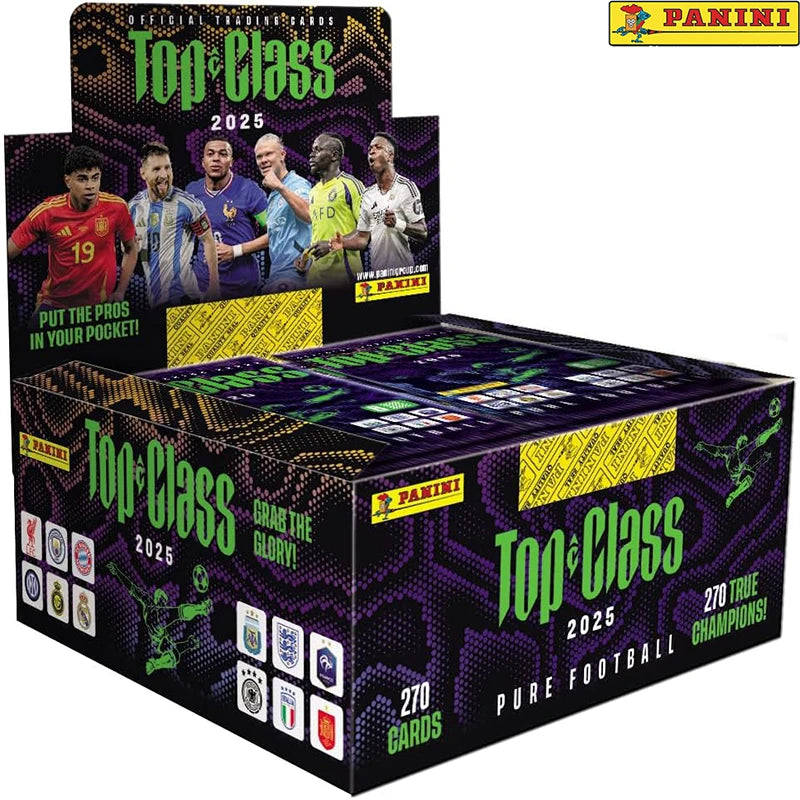 2025 Season PANINI Top Class Soccer Trading Cards Booster Pack - Limited Edition Signature Ballsuperstar Collection Fan Gift