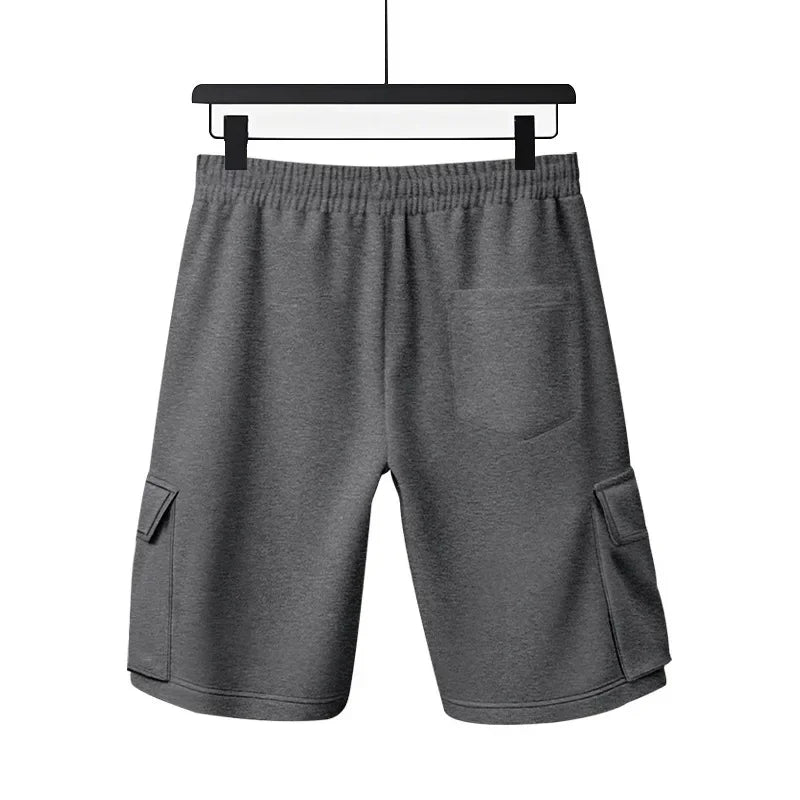 Sports five-point pants men's summer breathable and skin-friendly loose squat jogging casual multi-pocket tooling shorts