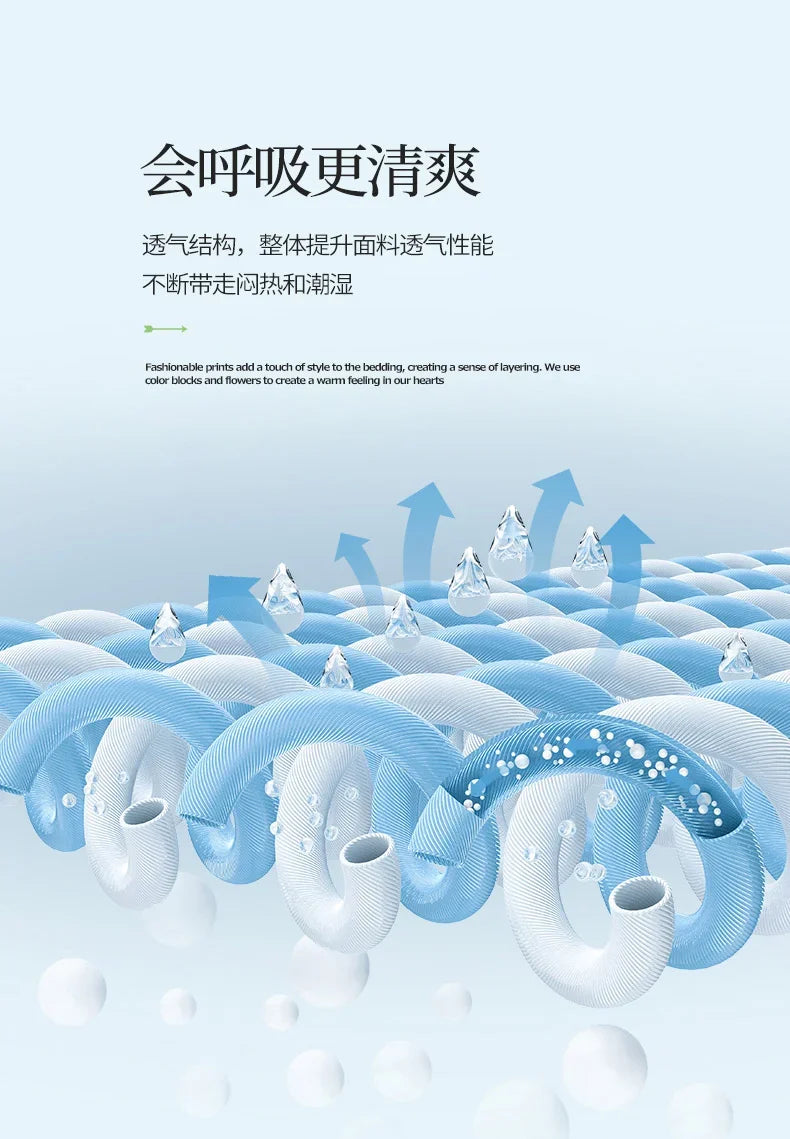 2025 New Embroidered, washed cotton, summer quilt, air-conditioned, skin friendly, breathable, machine washable bedding