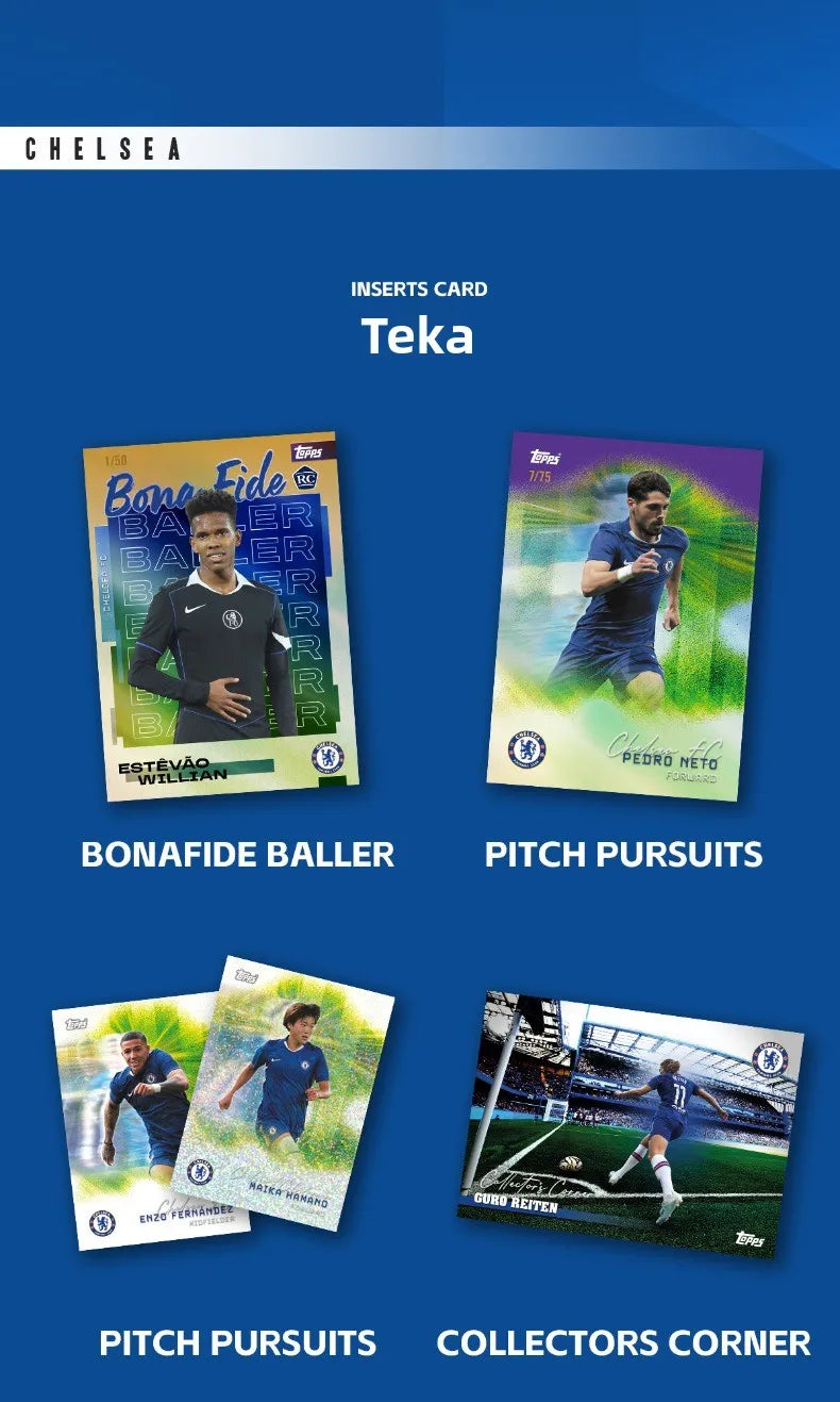 2025/26 Topps Genuine Soccer Trading Cards Man Utd PSG Juventus Chelsea Bayern Man City Barca Rare Auto Parallel Collectibles