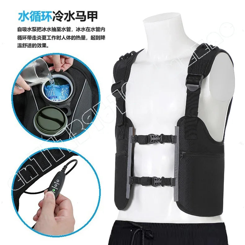 Summer Cooling Air Conditioner Suit Water-cooled Vest Water Circulation Refrigeration Vest Cooling Vest Refrigeration Air
