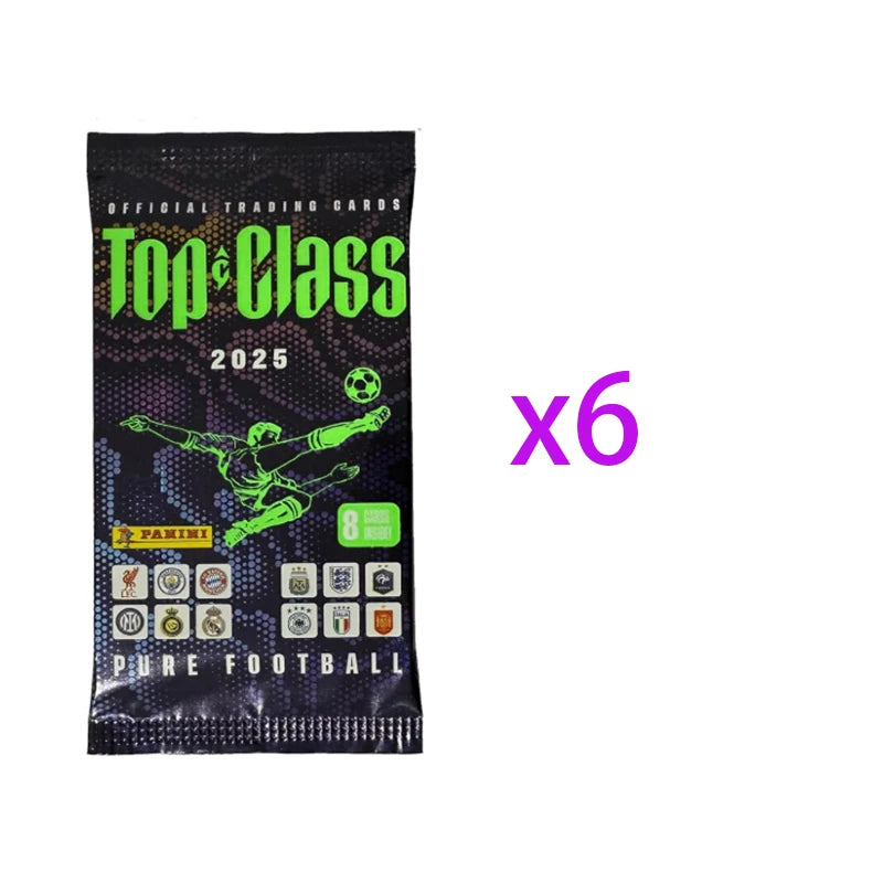 2025 Season PANINI Top Class Soccer Trading Cards Booster Pack - Limited Edition Signature Ballsuperstar Collection Fan Gift