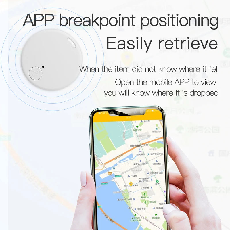 Mini GPS Tracker Device Anti-Lost Reminder For Pet Kids Bag Key Wallet Smart Bluetooth Connected Android App Locator Accessories