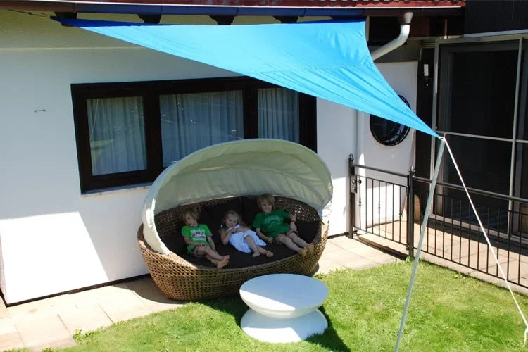 2.5x2.5M Square Shade Sail 300D Waterproof Polyester For Garden Terrace Canopy Swimming Pool Sun Shade Canvas Camping Awning