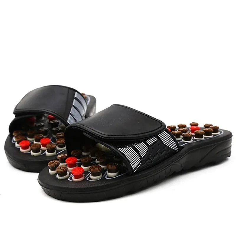 Acupoint Massage Slippers Massager Shoes For Feet Unisex Flop Health Care Rotating Feet Chinese Acupressure Home Flip