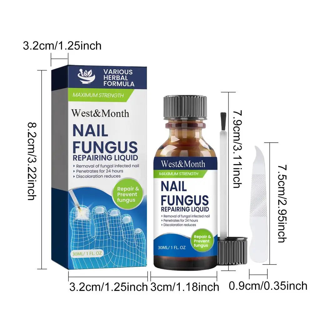Nail Fungus Care Solution Anti-Infection Onychomycosis Repair Damaged Cracked Hand Foot Nail Manicureed Health Care Essence