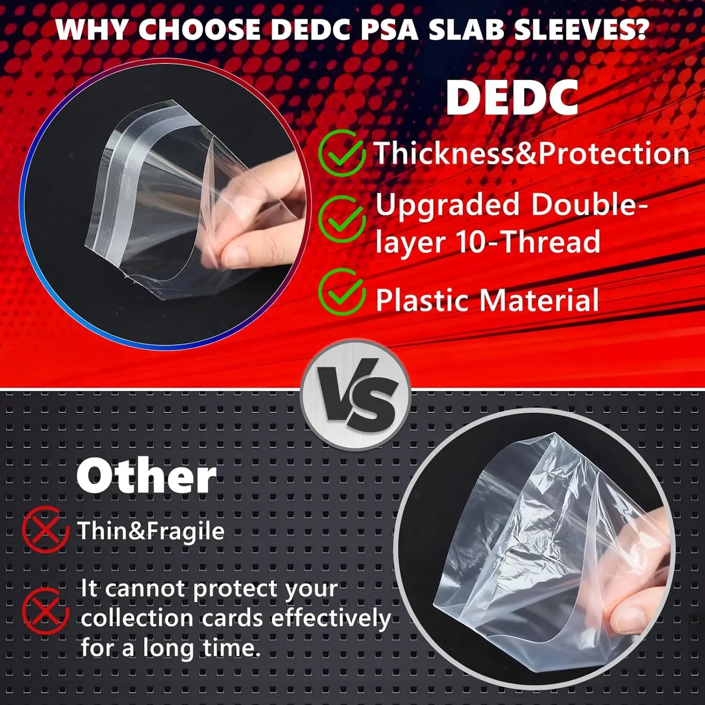 200pcs Graded Card Sleeves Resealable Graded Slabs Collect Protective Bags For Pokemon Baseball Football Sports Game Card