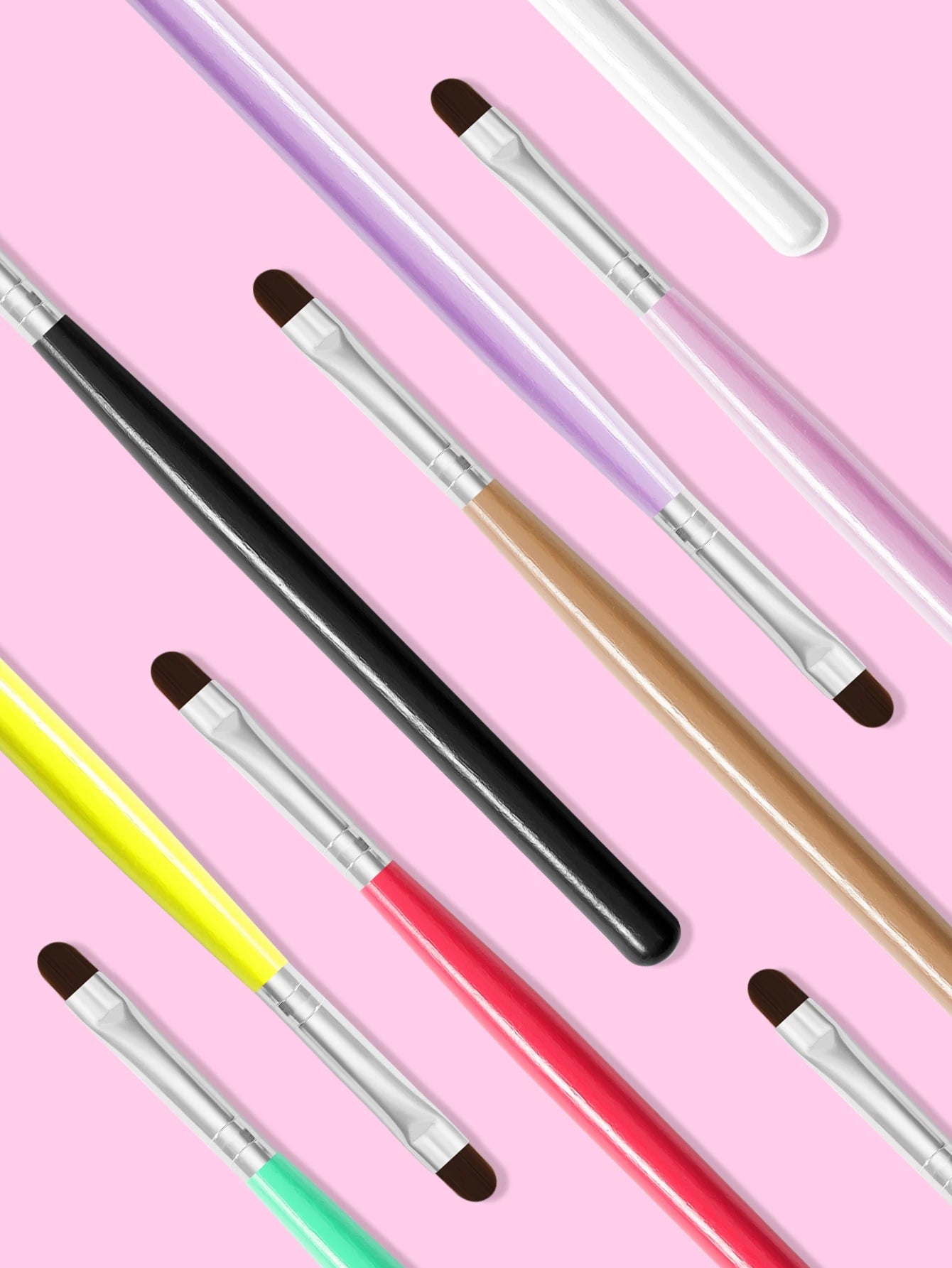 8pcs Nails Art Brush Pen 3D Tips Pattern Phototherapy Acrylic UV Gel Extension Builder Coating Painting Pen DIY Manicure Toos