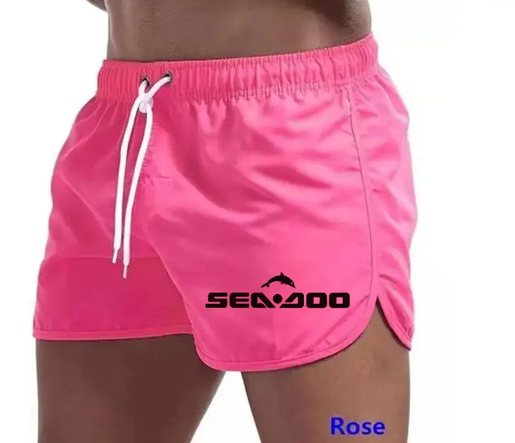 Summer sea Doo Casual Shorts Men Boardshorts Breathable Beach Shorts Comfortable Fitness Sports Short Pants Male bermudas
