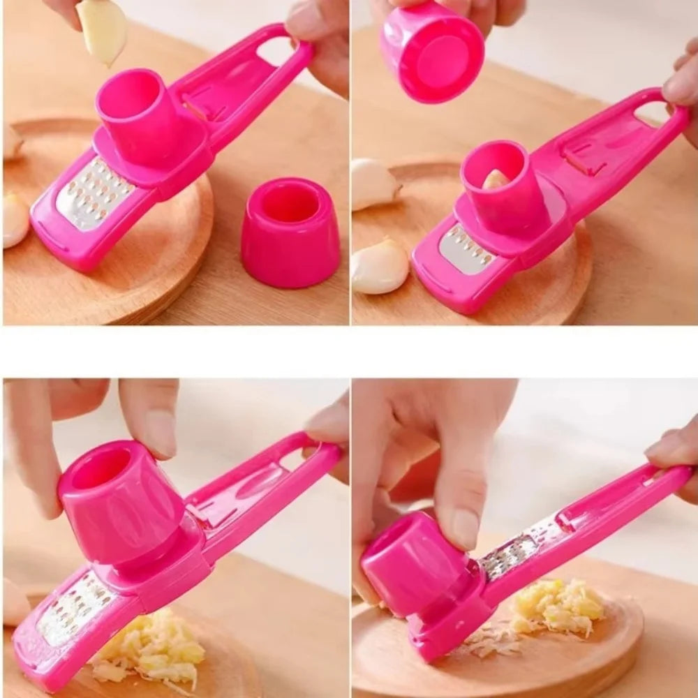 Garlic Peeler Ginger Garlic Press Grinding Grater Planer Slicer Garlic Crusher Chopper Cooking Tool For Kitchen Grater Grinder