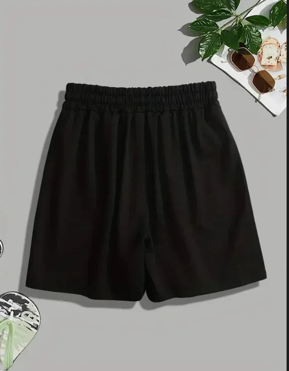 American Retro Men's 100% Pure Cotton Sports and Casual Shorts for All Seasons, New Men's and Women's Casual Street Wear