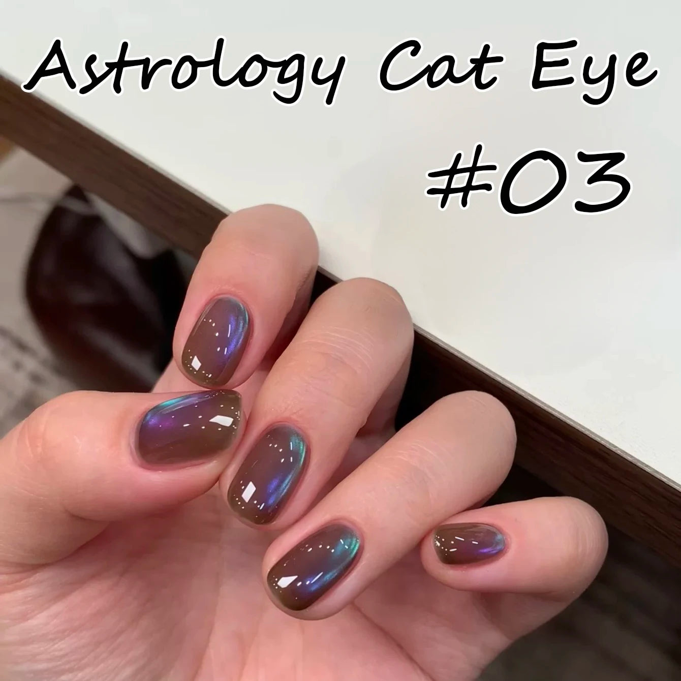 ZH 12ML 12-Color Christmas Red Nails Fiery Sunset Glass Bead Cat Eye Gel Nail Polish Fine Powder Cat Magnetic Gel Nail Salon