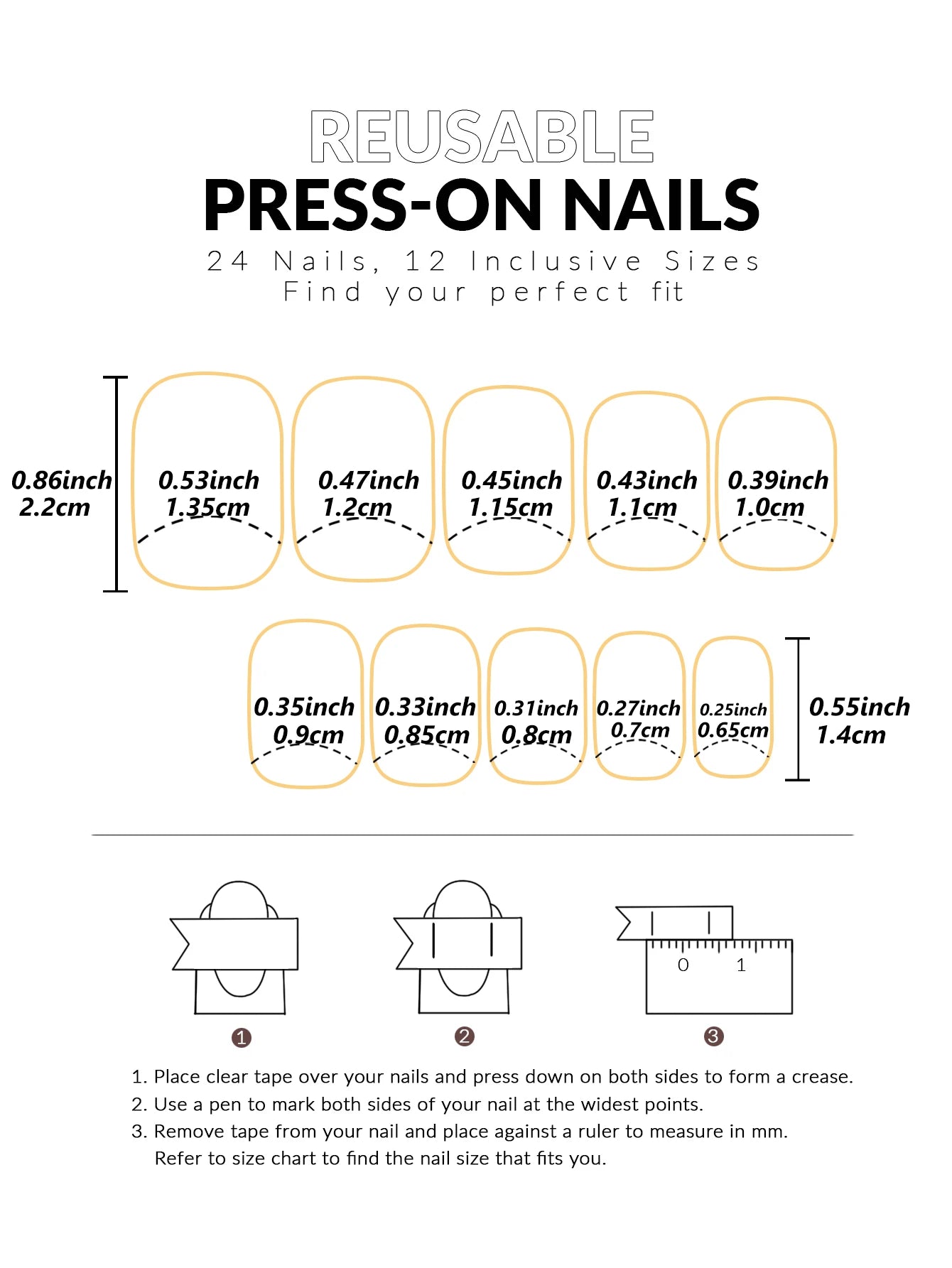 ARTAUG 24PCS Medium Ballerina Pink Nails Black French Tip Press On Nails Press On Nails Love Design Summer Nails Tipsy Cute Nail