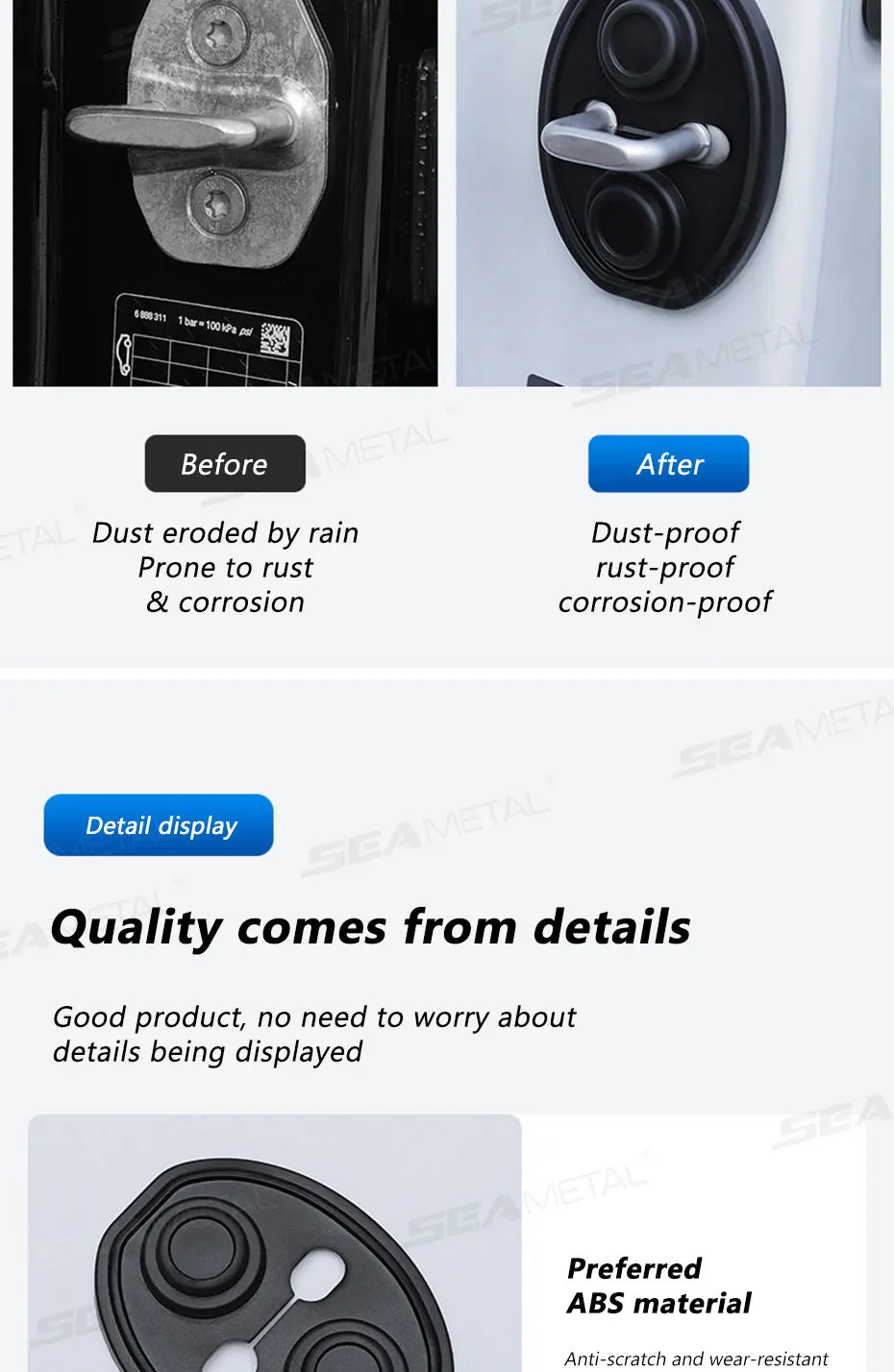 BLALION Car Door Closing Shockproof Silicone Cushion Mute Shock Absorber Protective Covers Mute Buffering Cushion Accessories