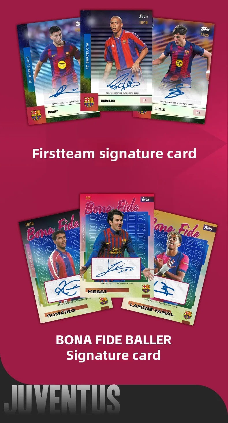 2025/26 Topps Genuine Soccer Trading Cards Man Utd PSG Juventus Chelsea Bayern Man City Barca Rare Auto Parallel Collectibles