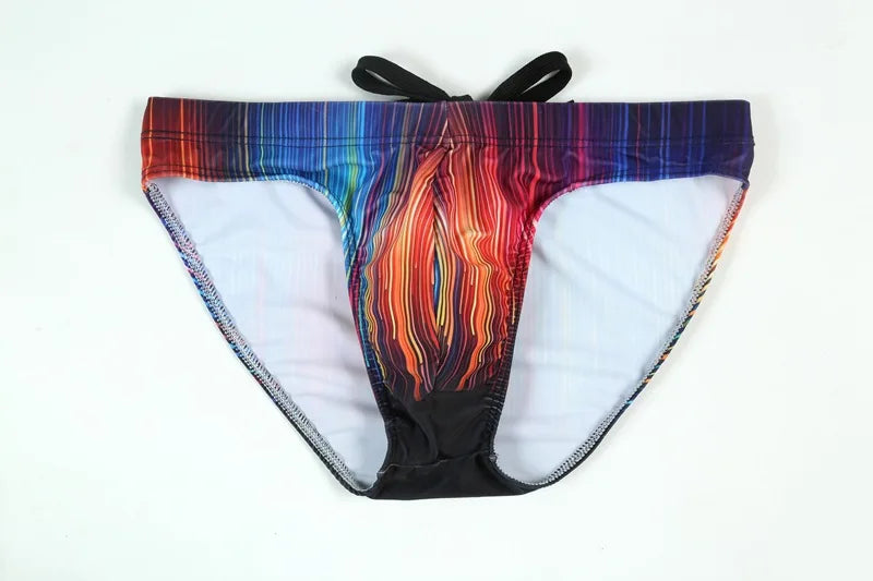 New swimming trunks men's swimsuit printed youth swimming trunks swimming training
