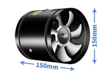 4''6''8'' Pipe kitchen toilet exhaust fan louver exhaust fan air ventilation ceiling booster Blower metal exhaust fan