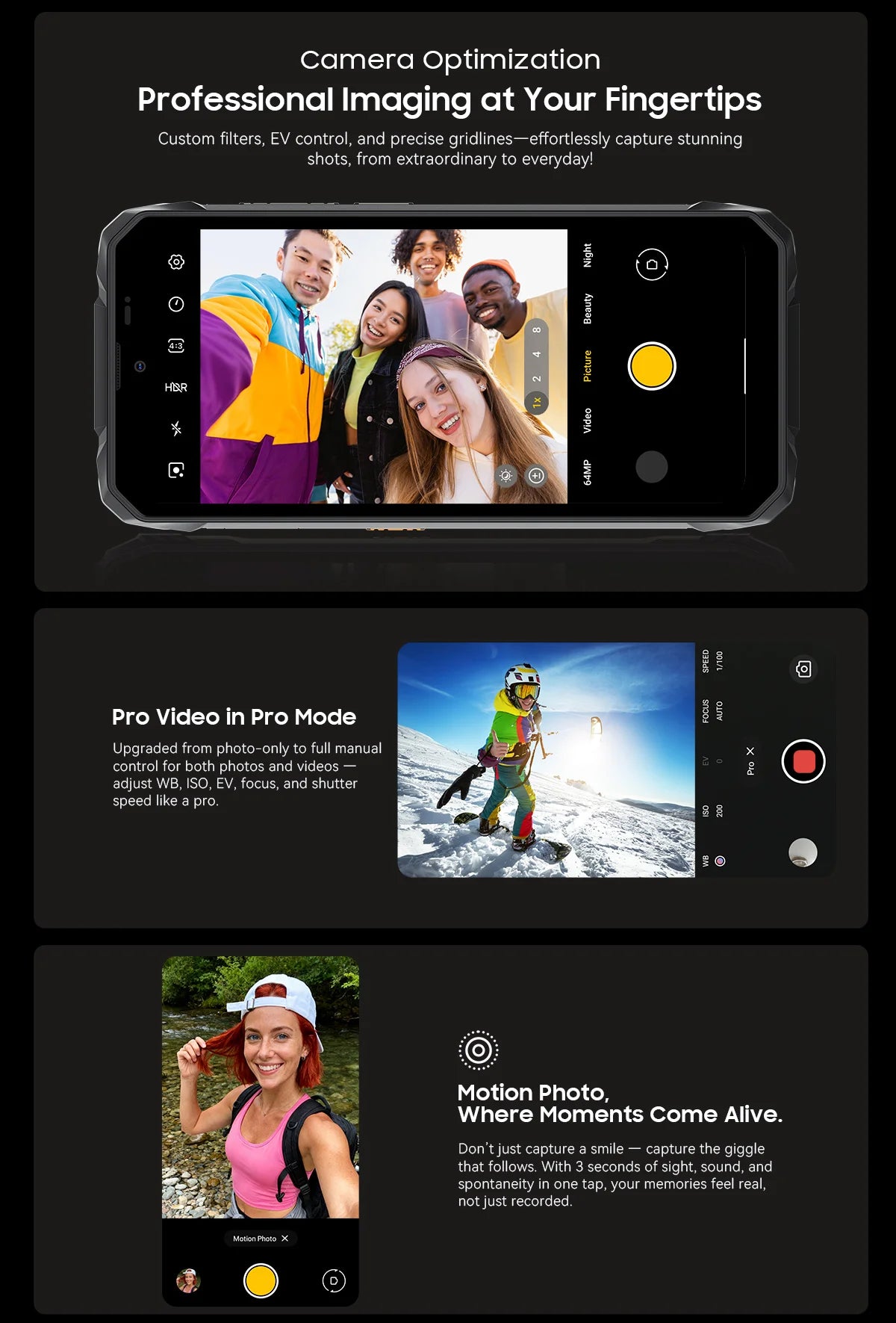 Blackview ROCK 1 AI Rugged Smartphone 6.56-inch 90Hz Display 256GB MediaTek Helio G81 Android 16 NFC Torch 15000mAh Cellphone