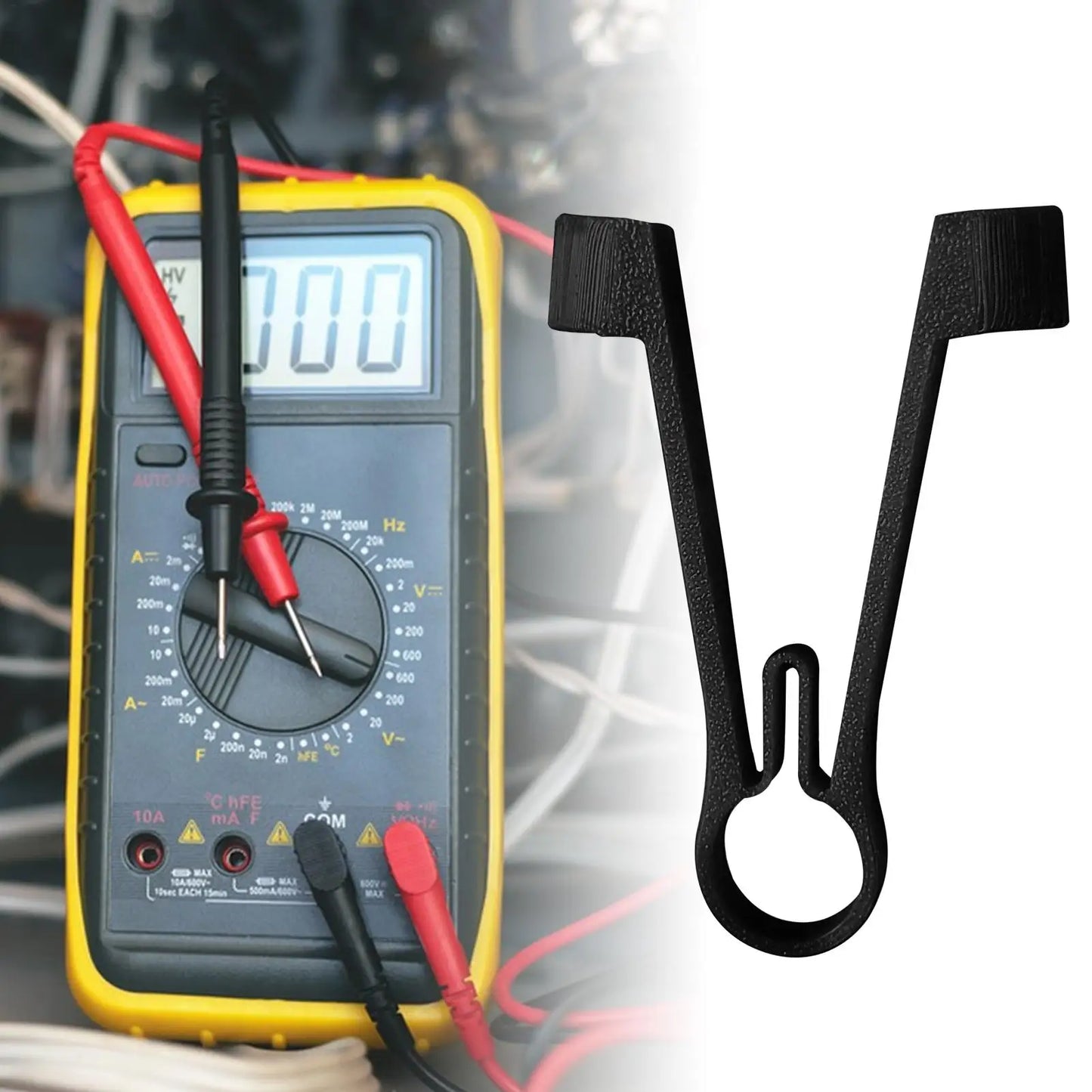 Multi meter probe holder tester probe clamping tool electrical testing power supply maintenance accessories DIY essential
