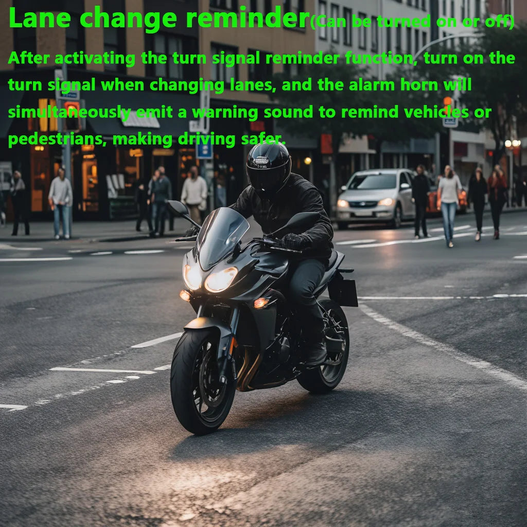 New multifunctional motorcycle anti-theft alarm with automatic defense, ignition and shutdown, silent dual flash steering prompt