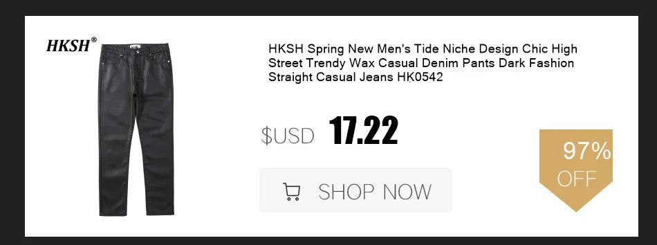 HKSH Summer Men's Workwear Shorts Trendy Brand Ins High Street Loose Outerwear Knee-length Pants Trendy Straight Pockets HK0673