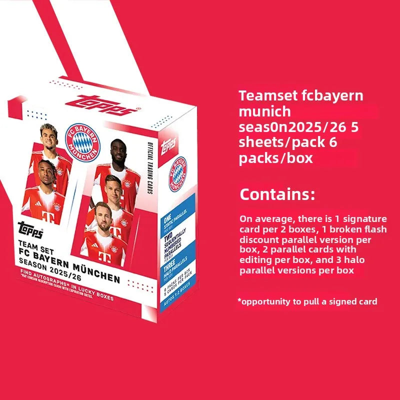 2025/26 Topps Genuine Soccer Trading Cards Man Utd PSG Juventus Chelsea Bayern Man City Barca Rare Auto Parallel Collectibles