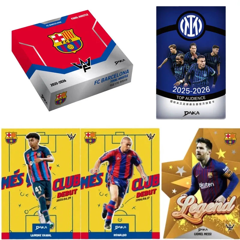 Daka 2025-2026 Messi Yamal Mbappe Football Collection Card Real Madrid Barcelona Manchester Juventus Ale Milano Star Player Card