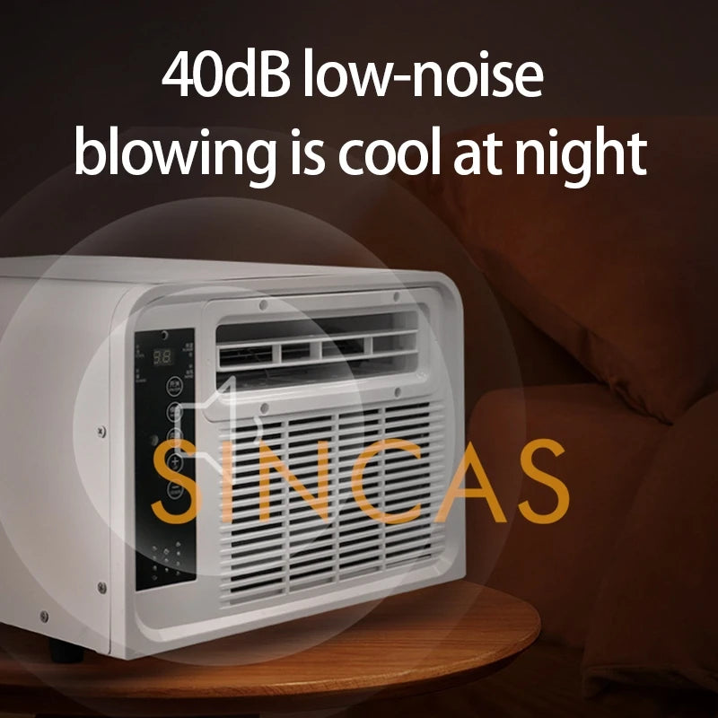 Portable Air Conditioner Heating and Cooling Doal Mode Compatible Energy Saving Mobile Air-Con with Remote Control for Outdoors